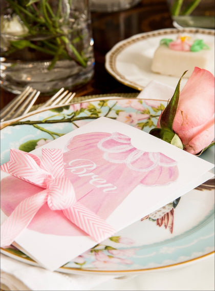 baby-girl-gown-stationery-set-thank-you-notes-old-southern-charm-first-birthday-pink