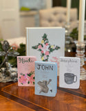 Handpainted Baby Bible || Personalized Christening and Baptism Bibles