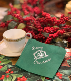 Merry Christmas Cocktail Napkins. Religious Themed Paper Beverage Napkins. Christian Gift. Spiritual Christmas. Nativity. Crèche.