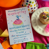 Confetti Cupcake Invitation || Baby Sprinkle Invitation || Children's Birthday Party Invitation's - Old Southern Charm