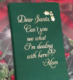 Paper Christmas Napkins with Funny Saying. Bathroom Napkins. Disposable Hand Towels. Holiday Guest Towels. Gift For Mom. Holiday Humor.