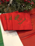 Feliz Navidad Christmas Cocktail Napkins. Napkins with Funny Sayings. Mexican Themed Party Beverage Napkins. Spanish Holiday Gift Idea