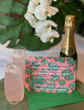 Palm Beach Leaves Invitations || Greenery Inspired Invitations - Old Southern Charm