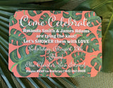 Palm Beach Leaves Invitations || Greenery Inspired Invitations - Old Southern Charm