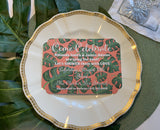 Palm Beach Leaves Invitations || Greenery Inspired Invitations - Old Southern Charm