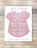 Baby Girl Gown Invitations || Baby Girl Shower Invitations - Old Southern Charm