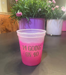 Personalized and Monogrammed Cups || Styrofoam, Stadium, and Frosted Acrylic Cups