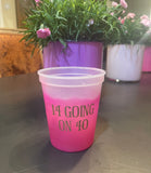 Personalized and Monogrammed Cups || Styrofoam, Stadium, and Frosted Acrylic Cups