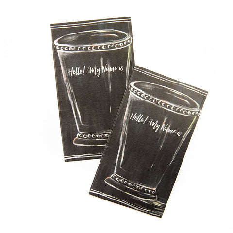 Chalkboard Mint Julep Cup Large Stickers || Bar Shower Gift Tag Stickers - Old Southern Charm