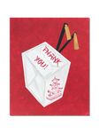 Chinese Take-Out Box Themed Stationery || Asian Inspired Thank You Notes - Old Southern Charm