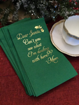 Paper Christmas Napkins with Funny Saying. Bathroom Napkins. Disposable Hand Towels. Holiday Guest Towels. Gift For Mom. Holiday Humor.