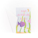 Gift Tag / Enclosure Card with Envelope - Fish and Friends - Old Southern Charm