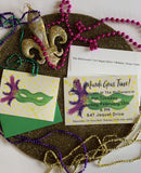 Mardi Gras Masquerade Invitation || Mardi Gras Celebration Invitations - Old Southern Charm