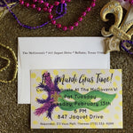 Mardi Gras Masquerade Invitation || Mardi Gras Celebration Invitations - Old Southern Charm