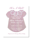 Baby Girl Gown Invitations || Baby Girl Shower Invitations - Old Southern Charm