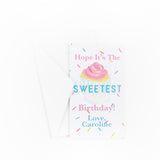 Gift Tag / Enclosure Card with Envelope - Confetti Cupcake - Old Southern Charm