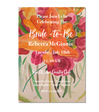 Watercolor Floral Invitation || Spring Flower Invitation - Old Southern Charm