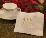The Three Wiseman Themed Beverage Napkins. Wise Men Still Follow. Religious Sayings. Personalized Christian Gift. Spiritual Christmas Gift.