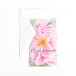 Gift Tag / Enclosure Card with Envelope - Pretty Peony - Old Southern Charm