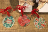 Christmas Poinsettia Ornament || Floral Christmas Ornament - Old Southern Charm