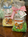 Sweet and Savory: Easter Themed Gift Set || Cheese Straw Crackers with Floral Border Gift Tag