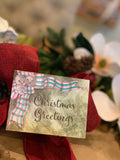 Plaid Jingle Bell Stationery - Old Southern Charm