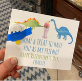 Dinosaur Valentine's Day Cards For Kids