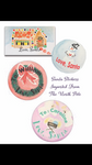 Snowman Large Gift Tag Stickers || Customizable Santa Present Stickers