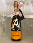 Painted Champagne Bottle - Old Southern Charm