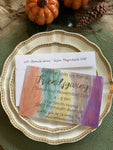 Light as a Leaf Invitation || Fall Inspired Invitations - Old Southern Charm