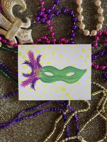 Mardi Gras Masquerade Stationery || Mardi Gras Thank You Notes - Old Southern Charm