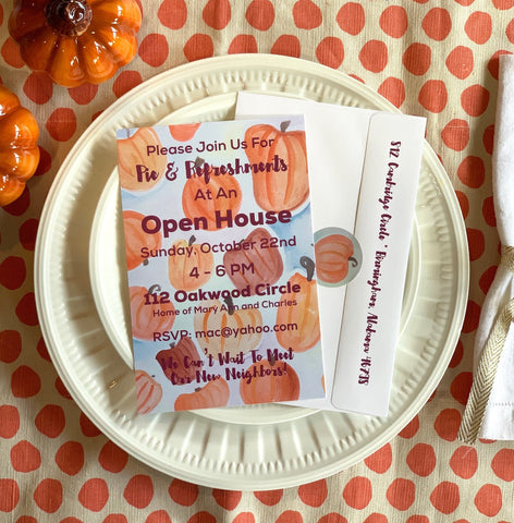 Pumpkin Party Invitation || Fall Inspired Invitations - Old Southern Charm