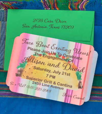 Taco Fiesta Party Invitations || Mexican Fiesta Invitations - Old Southern Charm