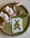 Theodora Teddy Bear Stationery || Girl Teddy Bear Thank You Notes - Old Southern Charm