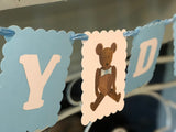 Boy Teddy Bear Baby Shower Banner || DIY Baby Shower Banner Kit