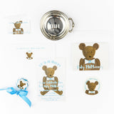 Theodore Teddy Bear Large Sticker || Teddy Bear Gift Tag Sticker - Old Southern Charm